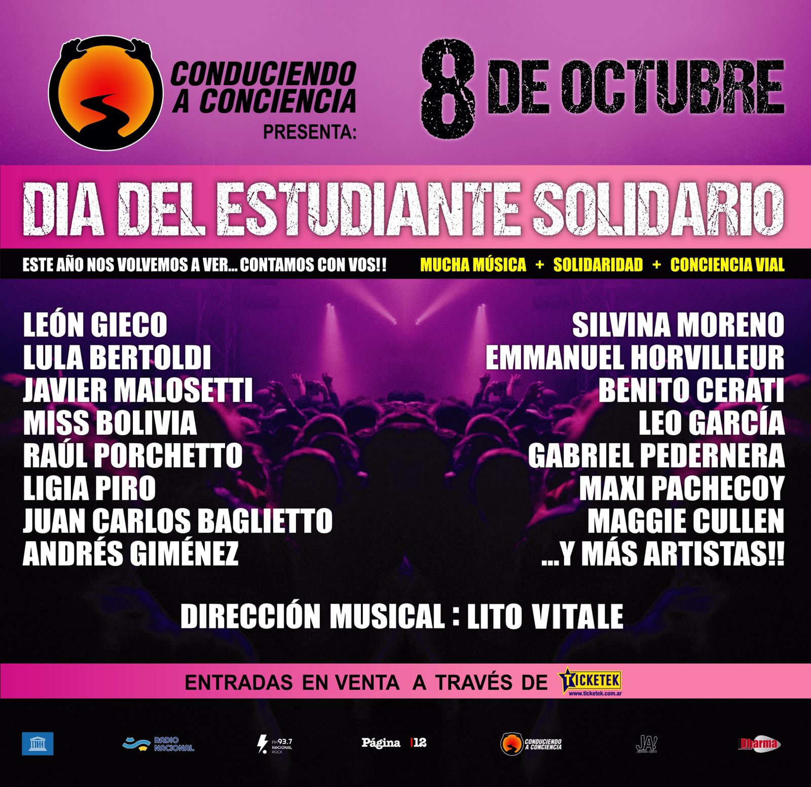 8 de Octubre - Recital Solidario